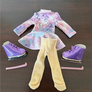 Wellie Wisher American Girl Gwynn’s Performance Ice Skating Outfit. Rare.